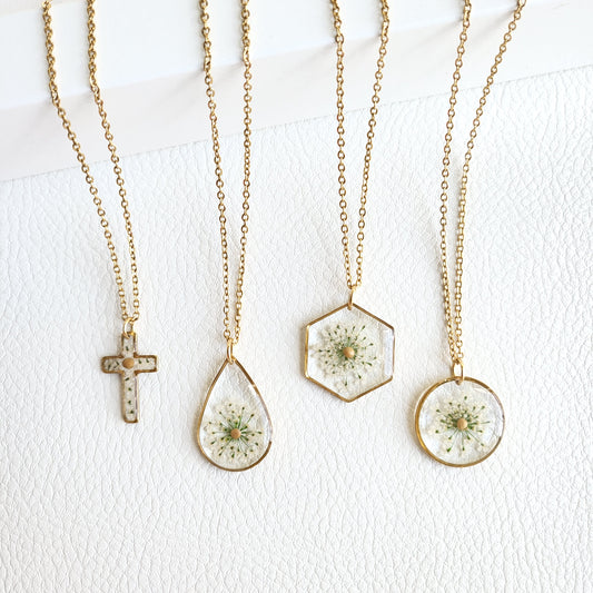 Mustard Seed Necklace for Faith/Hope/Bible Verse - Gold/Silver